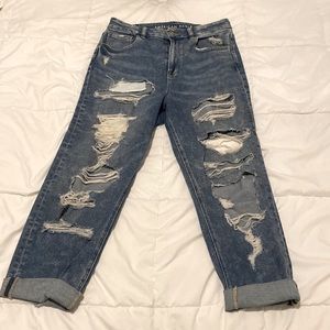 American Eagle Ripped Mom Jeans